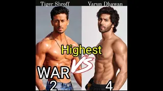 Tiger Shroff V/S Varun Dhawan |#tigershroff#varundhawan#war#dilwale#ganapathpart1#bawal#shorts |