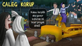 Caleg Korup VS Hantu kampung Setan #HORORKOMEDI | Kartun Hantu Lucu