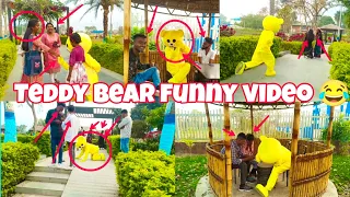teddy bear funny video 🤣 crazy reaction of public🤣#prank #funnyvideo #funny #comedy #youtubevideos