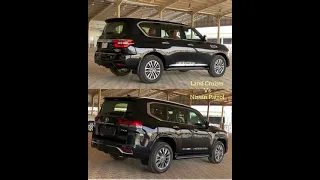 New Land Cruiser Vs Nissan Patrol comparison #nissan #patrol #toyota #landcruiser #shorts #car #cars