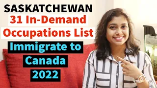 Saskatchewan in demand occupation list 2022 | Saskatchewan PNP draw 2022
