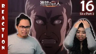 Attack on Titan Season 3 Episode 16 Reaction and Review! IS ERWIN GONNA DIE? THE BEAST TITAN!