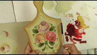 How to Paint a Simple Stroke Rose Paint It Simply