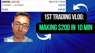 Day In The Life Of A 20 Year Old Professional Forex Trader: $200 In 10 Minutes Trading EURUSD