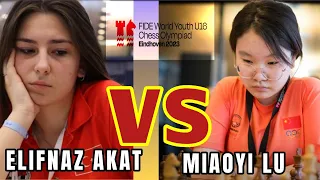 Miaoyi simplify the endgame! | Fide World youth u16 Chess Olympiad 2023 | R6 |