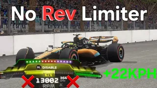 I removed the REV Limiter from f1 23