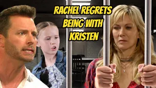 Rachel regrets seeing Kristen's cruelty. Brady wants to put her in jail. Days of our lives Spoilers