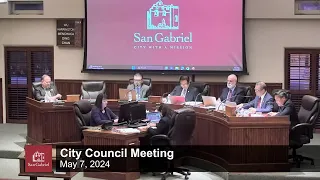 City Council Meeting - May 7, 2024 Regular Meeting - City of San Gabriel
