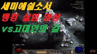 [basin]Diablo2 'Semi energy shield Sorceress' Tanking experiment vs 'Ancient way'