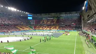 Roma vs Feyenoord Coreografia Uefa + Roma Feyenoord