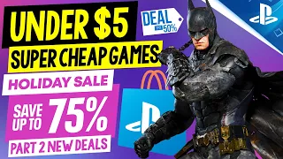 13 GREAT PSN Game Deals UNDER $5! PSN HOLIDAY SALE PART 2 Great SUPER CHEAP PS4/PS5 Games to Buy!