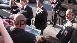 Charlie Hunnam greets fans at Pacific Rim Premiere at Dol...