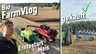 Es geht los mit Körnermais - Dreschen - Trocknen - Lagern - / Vlog 58