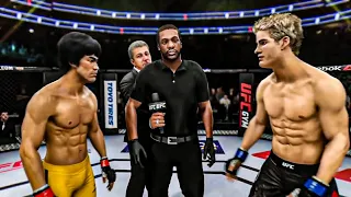 Bruce Lee vs. Sage Northcutt (EA Sports UFC 3) Brutal Fight - K1 Rules