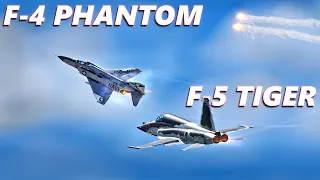 F-5 Tiger Vs F-4 Phantom Dogfight | DCS World