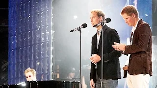 Princes William and Harry at Wembley - Concert for Diana 2007