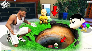 Franklin & Shinchan Found Secret Ghost Tunnel Out Side Franklin House in GTA 5 || GTA 5 TAMIL