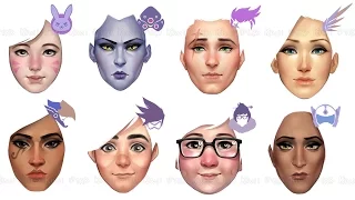 Speedpaint: [Overwatch Girls' Faces]