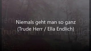 Sängerin JANA KAISER - Niemals geht man so ganz (Cover, Trude Herr, Ella Endlich)