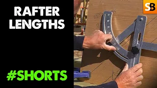 How To Work Out Rafter Lengths  #shorts