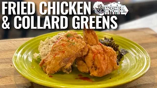 Fried Chicken & Collard Greens | Back Yard & Beyond | recteq