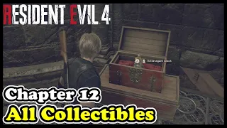 RE4 Remake Chapter 12 All Collectibles (Treasures - Castellans - Weapons)