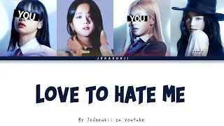 BLACKPINK - LOVE TO HATE ME | But you are Lisa & Rose (Karaoke Lyrics)