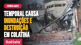 FORTE CHUVA CAUSA INUNDAÇÃO E ESTRAGOS EM COLATINA, ESPÍRITO SANTO