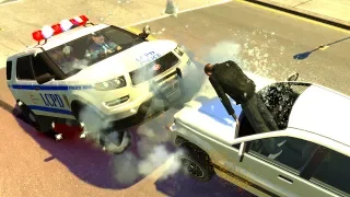 No Seatbelt Car Crashes/Ragdolls - GTA 4 (Euphoria physics)