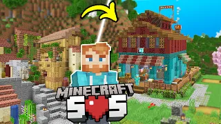 Building my FIRST SHOP and Big Base Expansion on Minecraft SOS Hardcore SMP