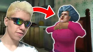 VINGANÇA!! PROFESSORA ASSUSTADORA CAIU EM UMA ARMADILHA!! (Scary Teacher)