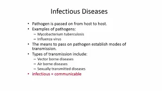 MATH 2120 Basic Terminology of Infectious Diseases