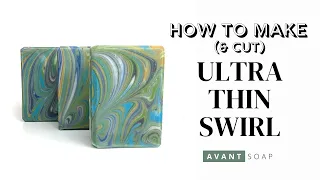 SOAP CHALLENGE SEP 2020: MAKING (& CUTTING) THE ULTRA THIN SWIRL SOAP - Cold Process Soap