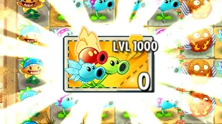 Plants vs Zombies 2 Mod | Threepeater Plants LEVEL 1000 Power-Up! vs All Final Boss