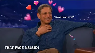 Jeff Goldblum and Conan O' Brian flirting with each other for 7 minutes (been doing this for 20 yrs)