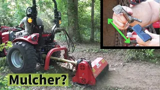 Land Clearing with Tractor | Flail Mower Magic | Tree Mulching