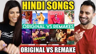 ORIGINAL VS REMAKE SONGS | Bollywood Hindi Songs & Punjabi | REACTION!!