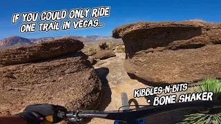 Biking The Best Downhill in Las Vegas! Bone Shaker + Kibbles-N-Bits