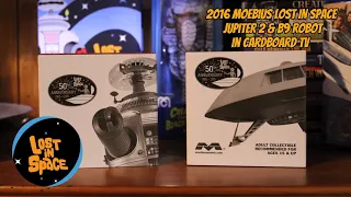 1965 - 2016 50th Anniversary • Moebius LOST IN SPACE Jupiter 2 & B9 Robot In Cardboard TV