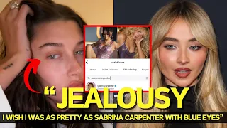 Hailey FELT JEALOUS that Sabrina followed Justin Bieber on IG and didn't hide it, she THREW SHADE