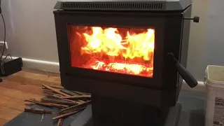 Coonara compact wood heater start up
