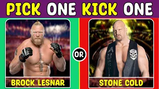 Current Vs Old Wrestlers:- Pick One Kick One WWE Challenge 💪🔥