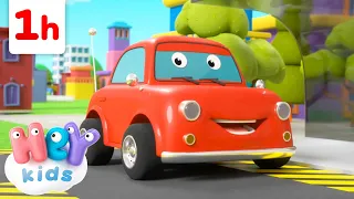 I'm a car song 🚘 Red car cartoon | Vehicles Songs for Kids | HeyKids Nursery Rhymes