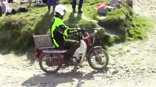 Lands End Trial 2019 OS13 Blue Hills 2 - Bike 52 Honda Cub CT110 “Give her the lot!”