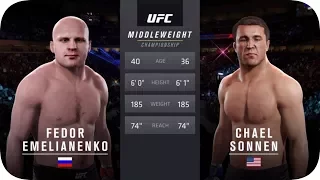 UFC 2 БОЙ Федор Емельяненко vs Чейл Соннен (com.vs com.)