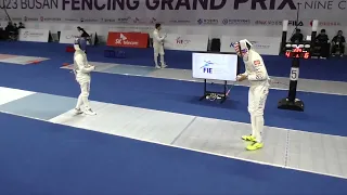 2023 140 T32 04 M F Individual Busan KOR GP 5 CHAMLEY WATSON USA vs GAROZZO ITA