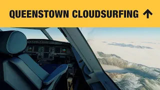 Beautiful Morning as we Cloud Surf Down to Queenstown | MSFS | Fenix A320