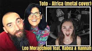 Toto - Africa (metal cover by Leo Moracchioli feat. Rabea & Hannah) (REACTION) with my wife