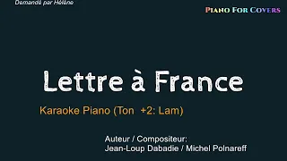 Karaoke Piano Lettre à France ton+2 (Polnareff)