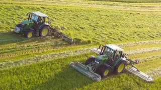 2. Schnitt 2k22 | 4k | Mähen | Zetten | JohnDeere | Krone